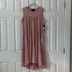 NWT Donna Morgan Women's Tiered High-Low Babydoll Dress